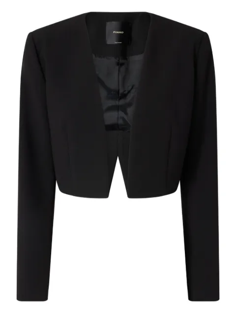 PINKO cropped V-neck jacket