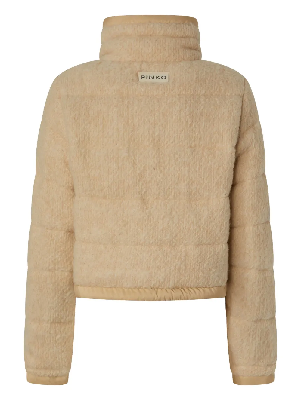 PINKO quilted high-neck jacket Beige