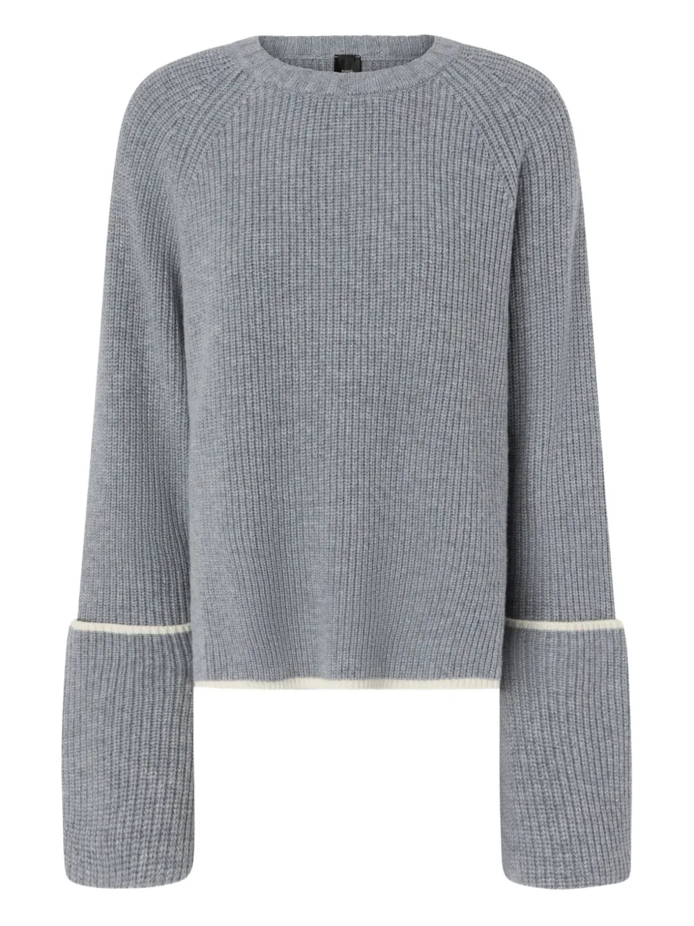 PINKO+pull+Procida+à+design+cotele+-+Gris