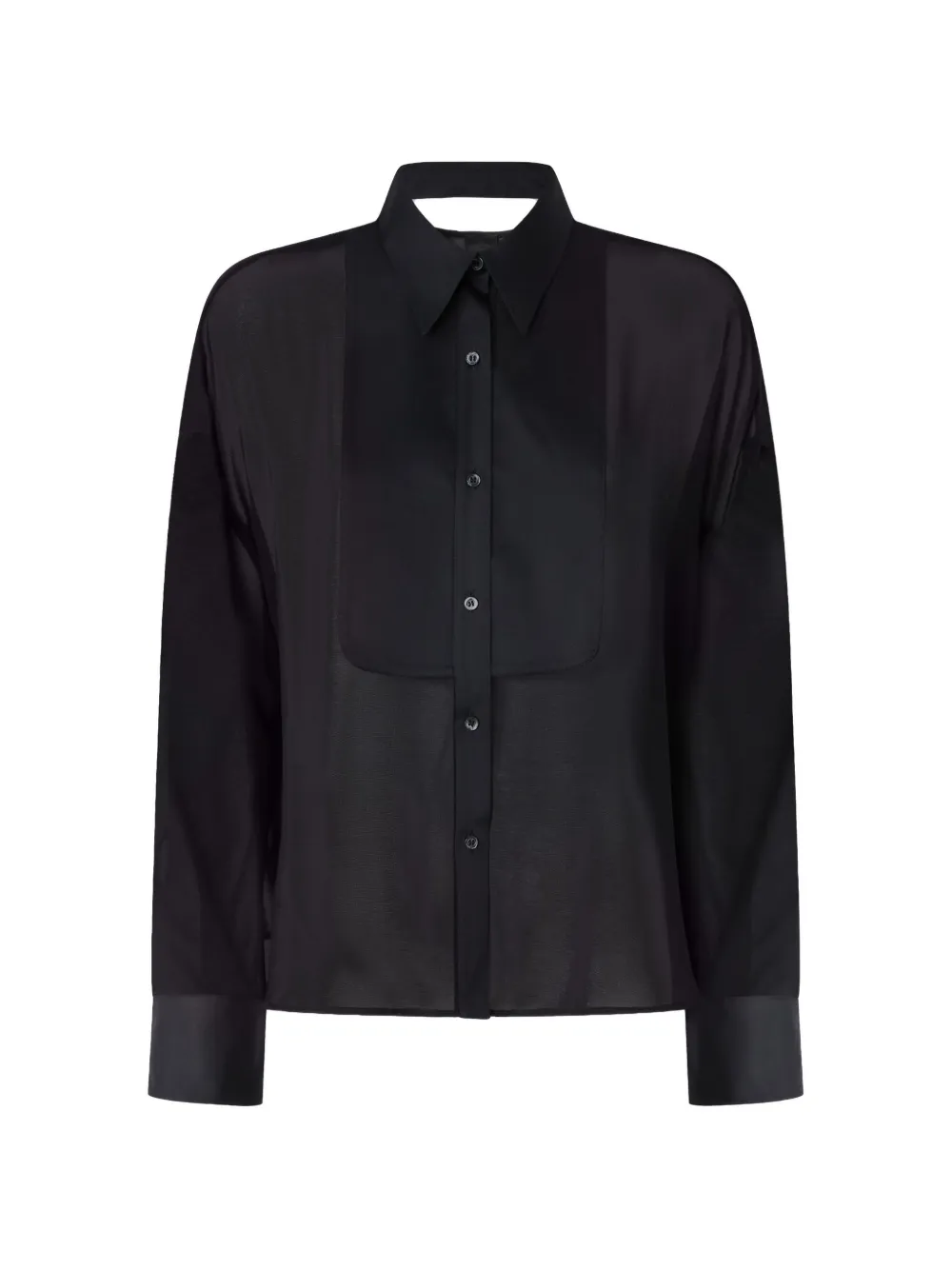 PINKO Camicia con inserto plissettato - Nero