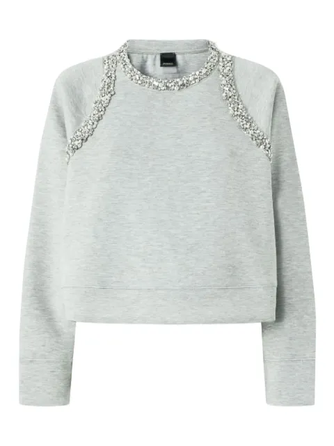 PINKO embellished-neckline sweatshirt