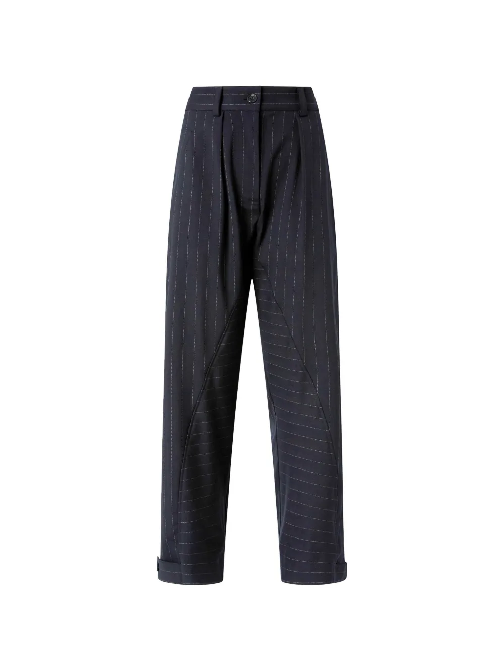 PINKO Broek met krijtstreep Zwart