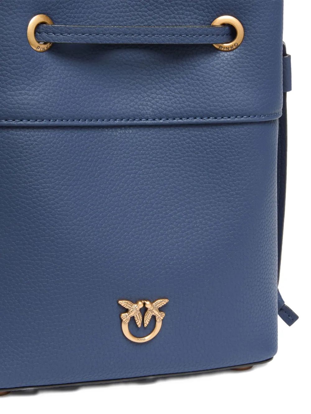 PINKO drawstring bucket bag Blauw