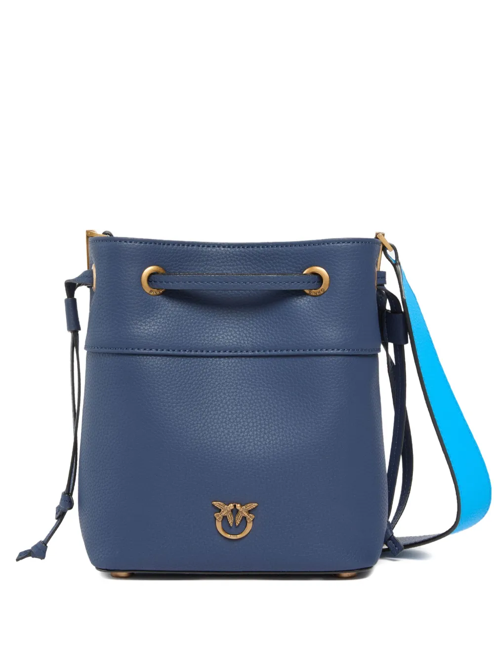 PINKO drawstring bucket bag Blauw