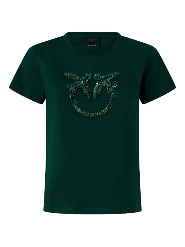 PINKO T-shirt Con Decorazione | Verde | FARFETCH IT