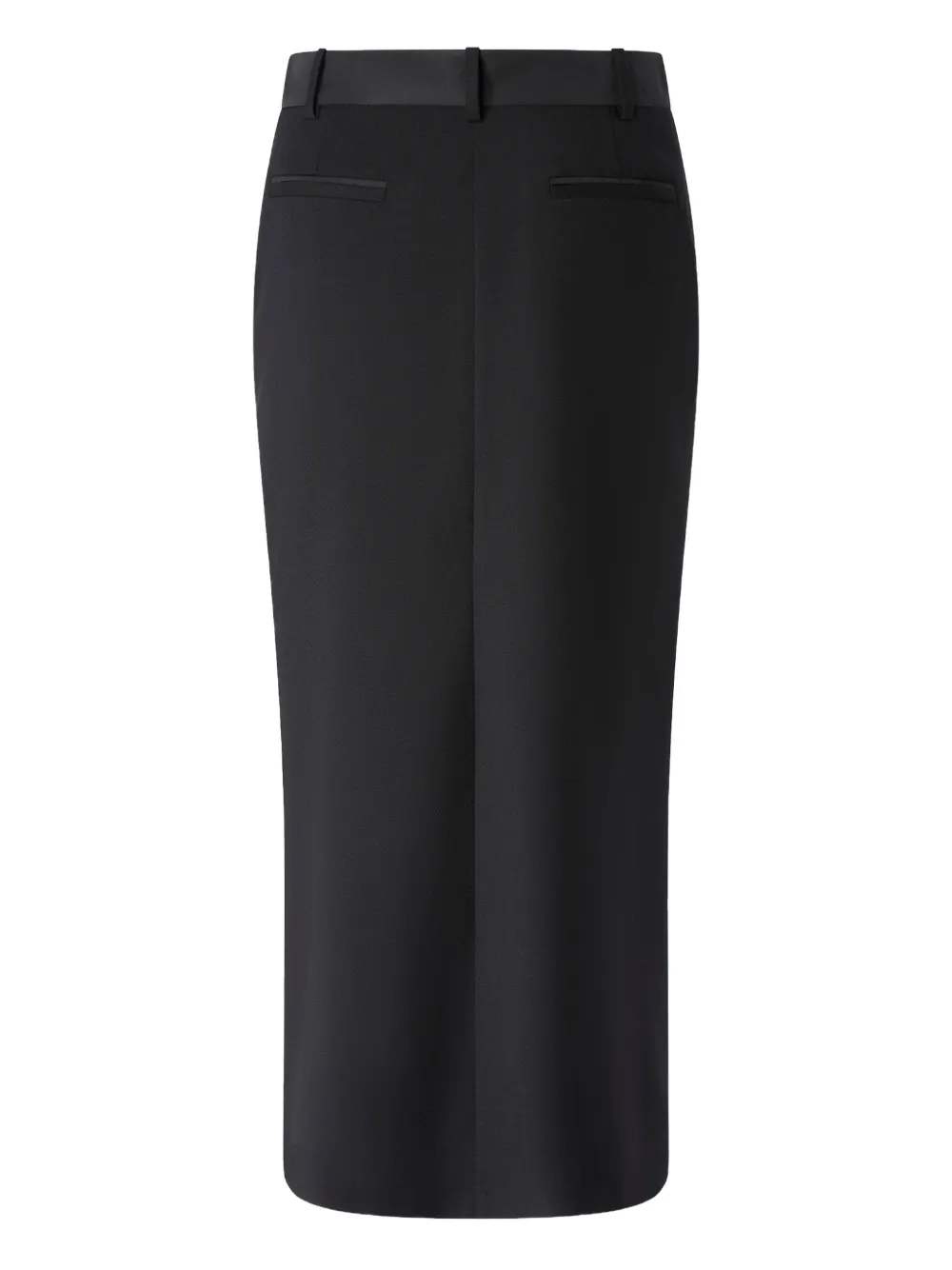 Pinko High-waisted Slit Midi Skirt In Black