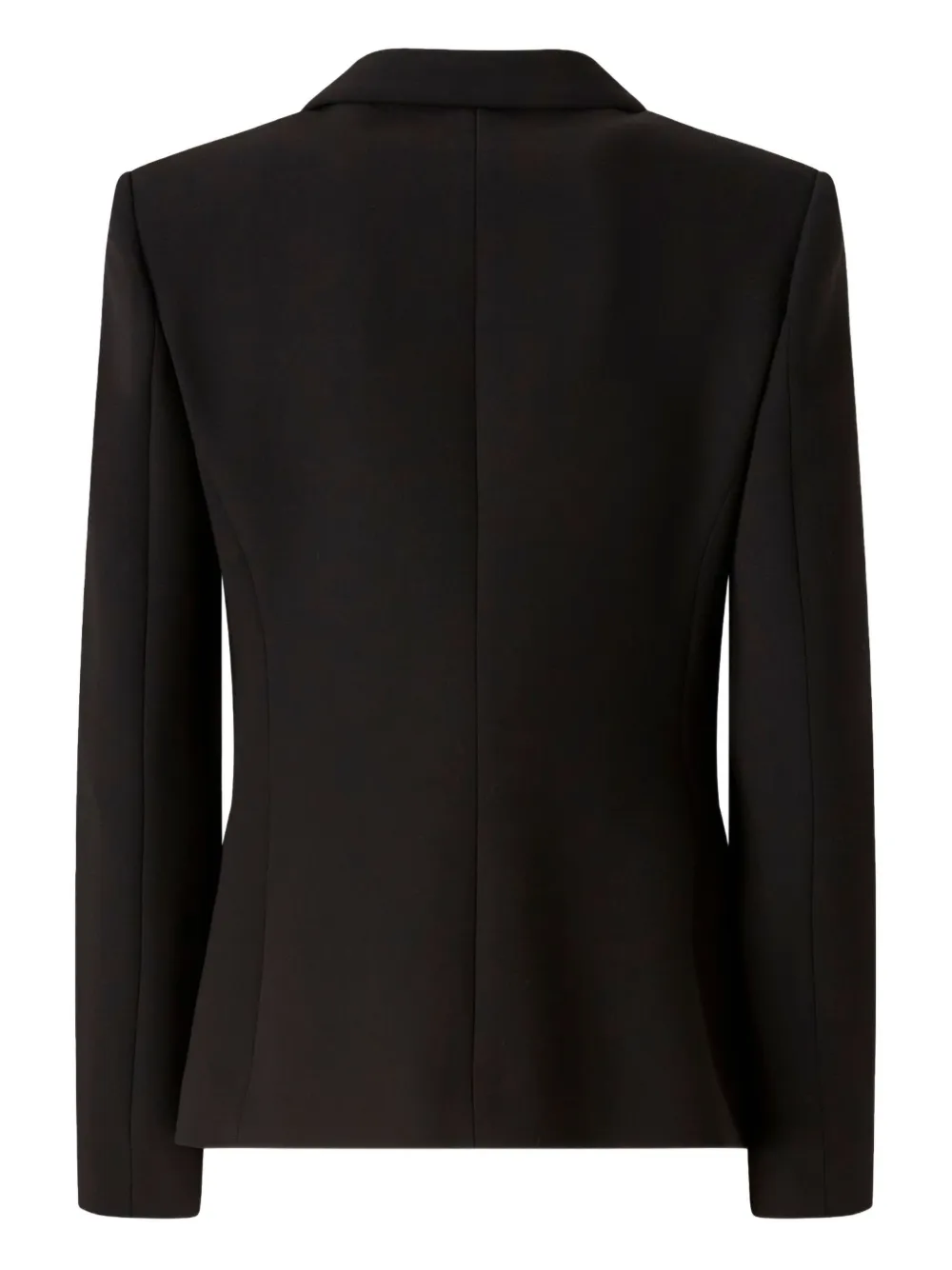 Pinko Single-breasted Blazer With Buttoned Sleeves In Black
