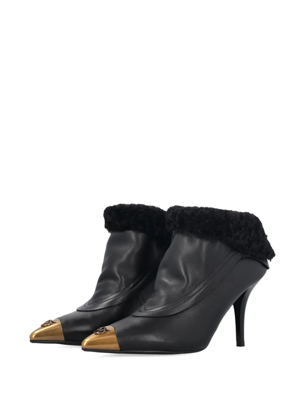 PINKO 90 mm laarzen met logo Zwart