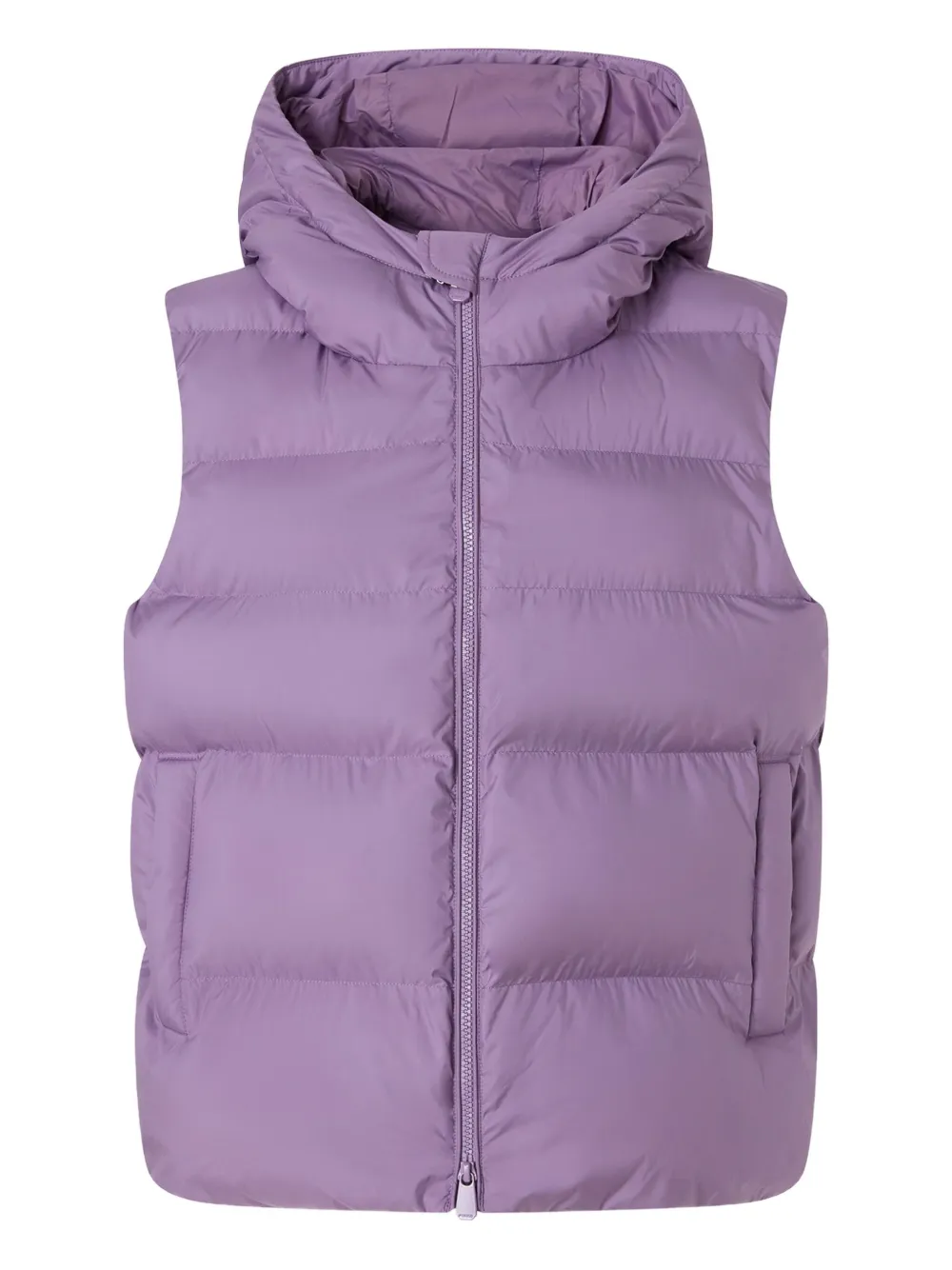 PINKO hooded puffer gilet Paars