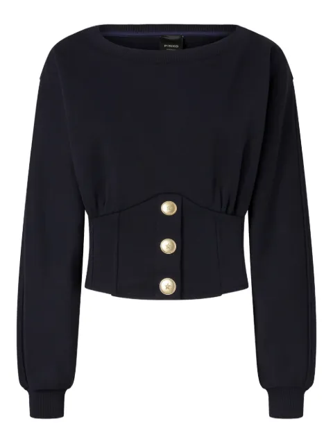 PINKO sudadera ajustada con botones