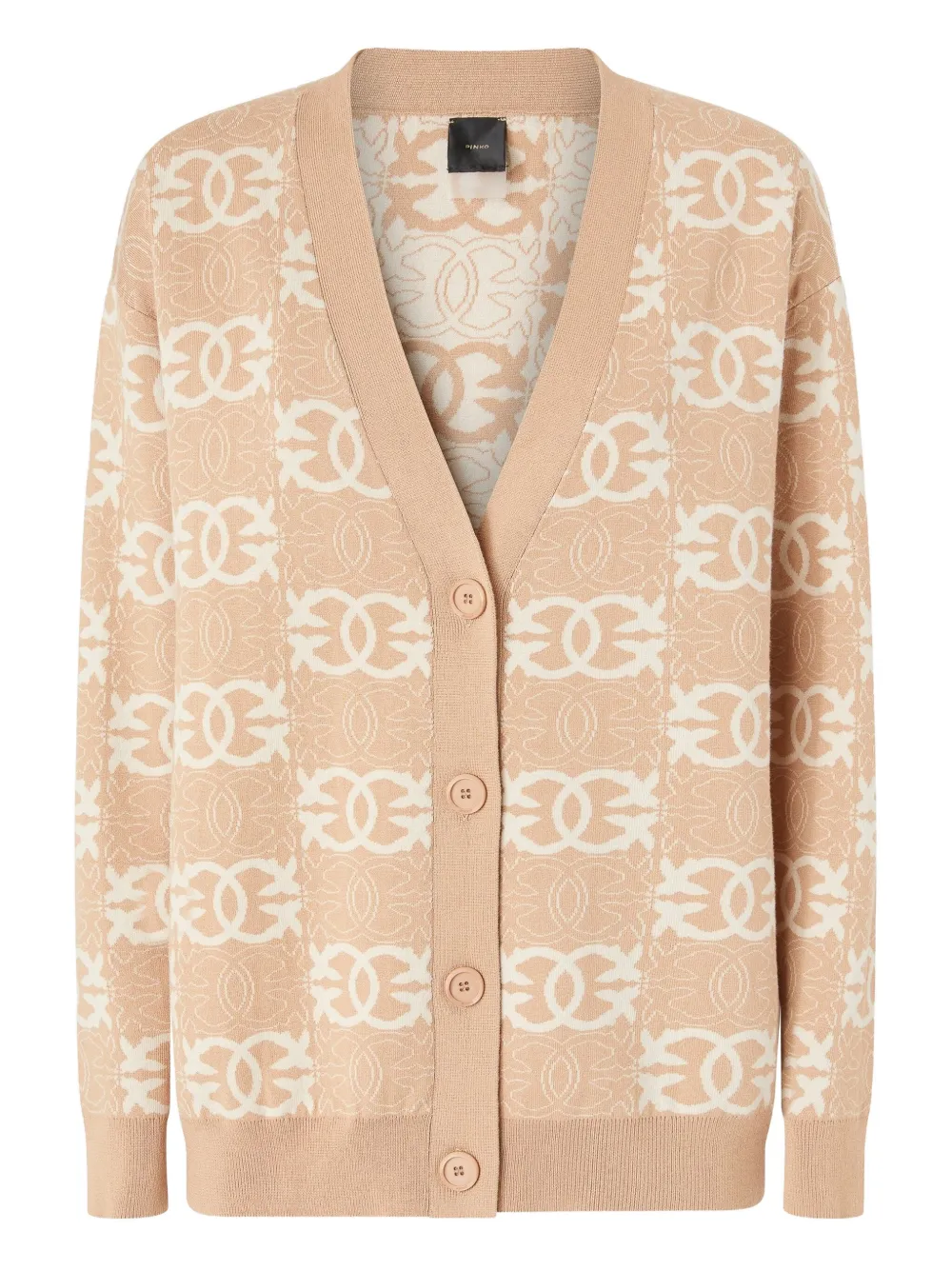 PINKO Vest met geometrisch patroon Beige