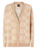 PINKO geometric-pattern cardigan - Neutrals