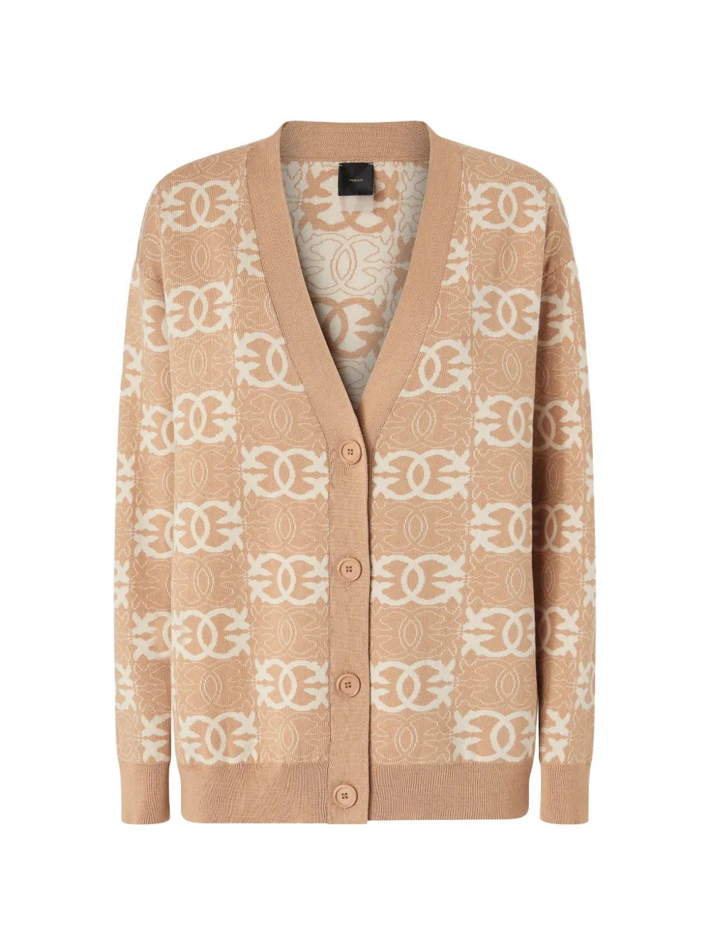 PINKO Cardigan con motivo geometrico - Toni neutri