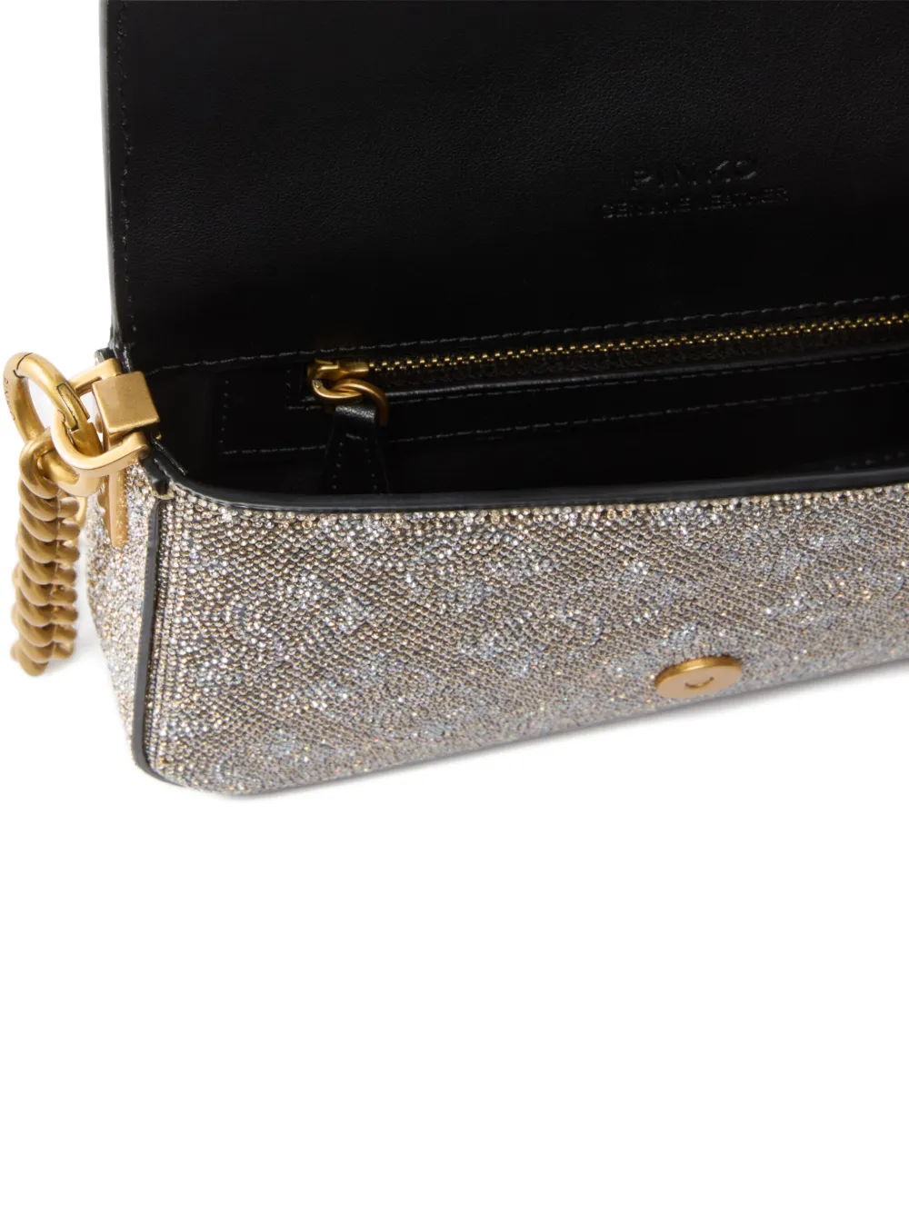PINKO Love Click kleine crossbodytas Goud
