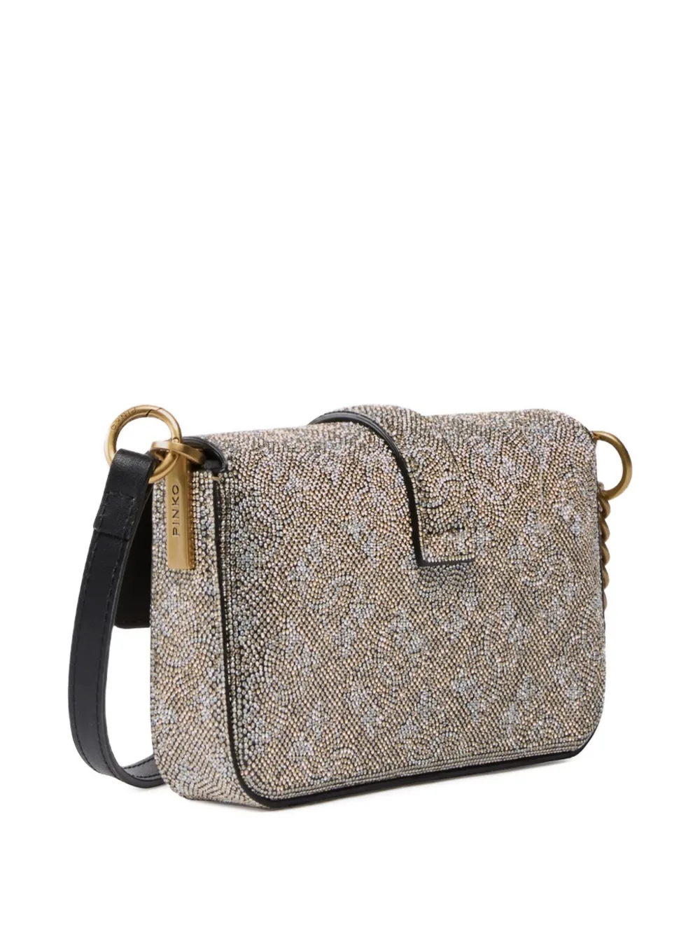 PINKO Love Click kleine crossbodytas Goud