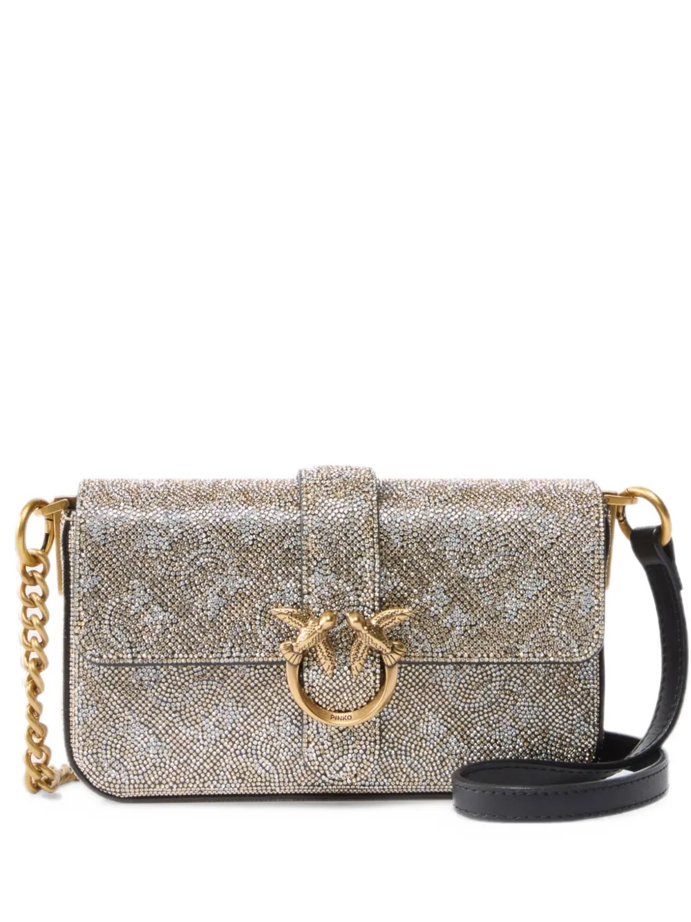 PINKO Borsa a tracolla Love One mini - Oro