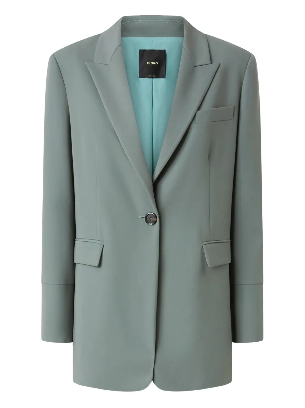 Pinko Oversized Stretch Blazer In Green