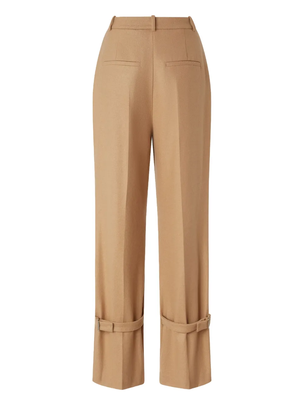 Pinko Wide-leg Trousers With Straps In Neutral