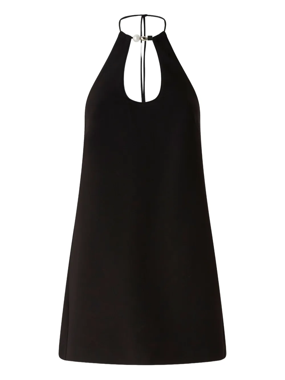 PINKO halter-neck tie-fastening cocktail dress - ブラック PINKO halter-neck tie-fastening cocktail dress - ブラック