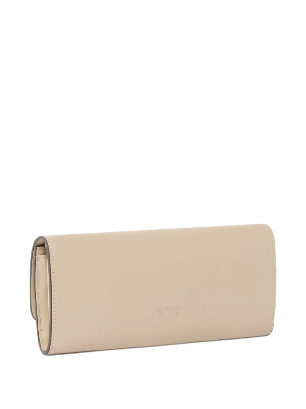 PINKO chain-strap leather wallet - Beige
