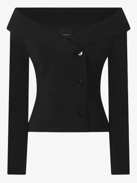 PINKO slim-fit jacket with open shoulders