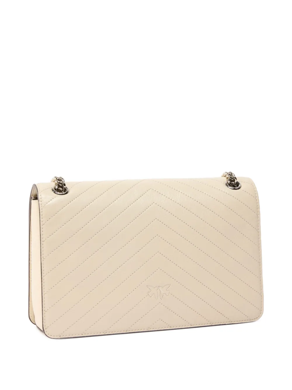 Pinko Chevron Bird Cross Body Bag In White