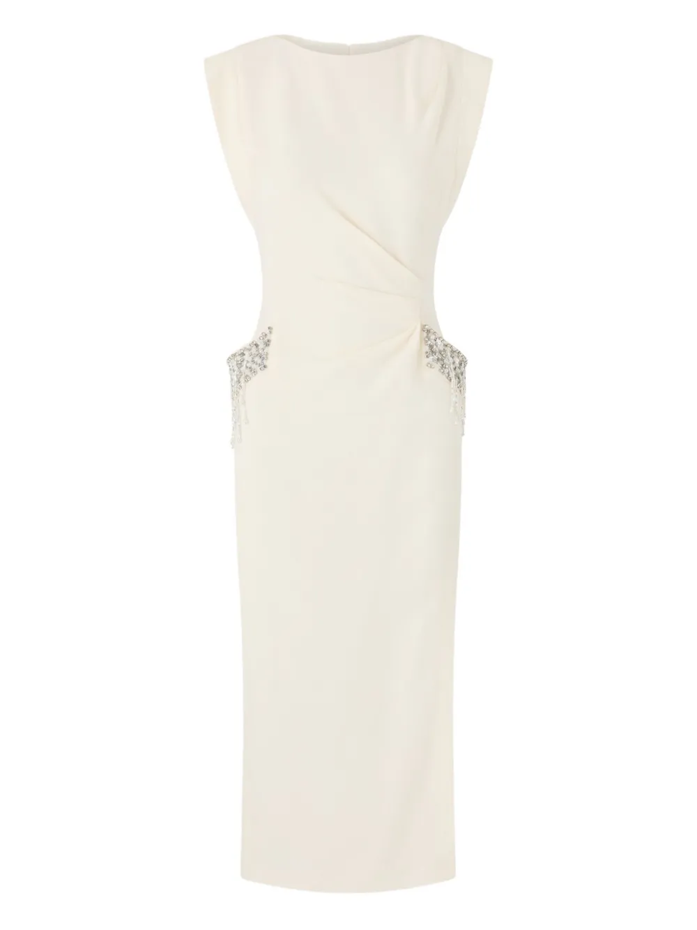 PINKO draped-detail dress - Toni neutri