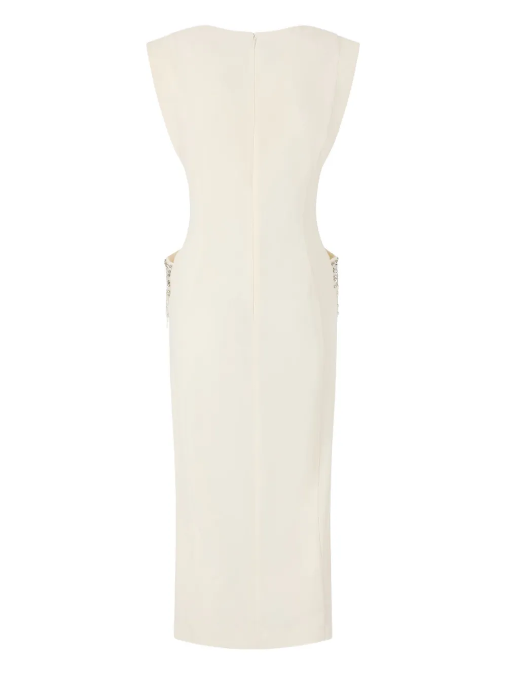 PINKO draped-detail dress - Beige