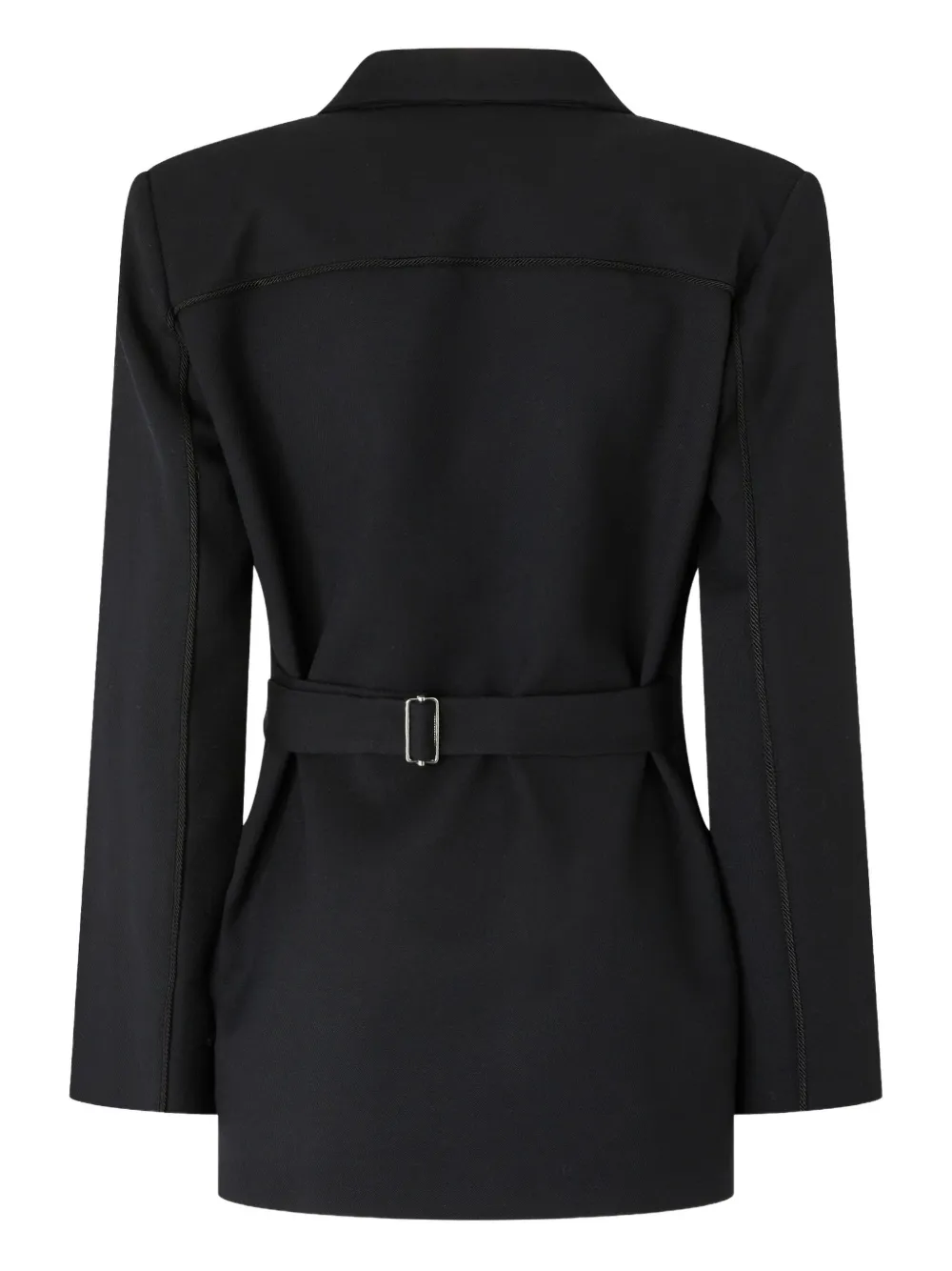 Pinko Belted Blazer In Black