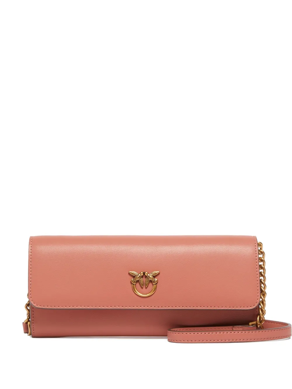 PINKO chain-strap leather wallet - ニュートラル PINKO chain-strap leather wallet - ニュートラル