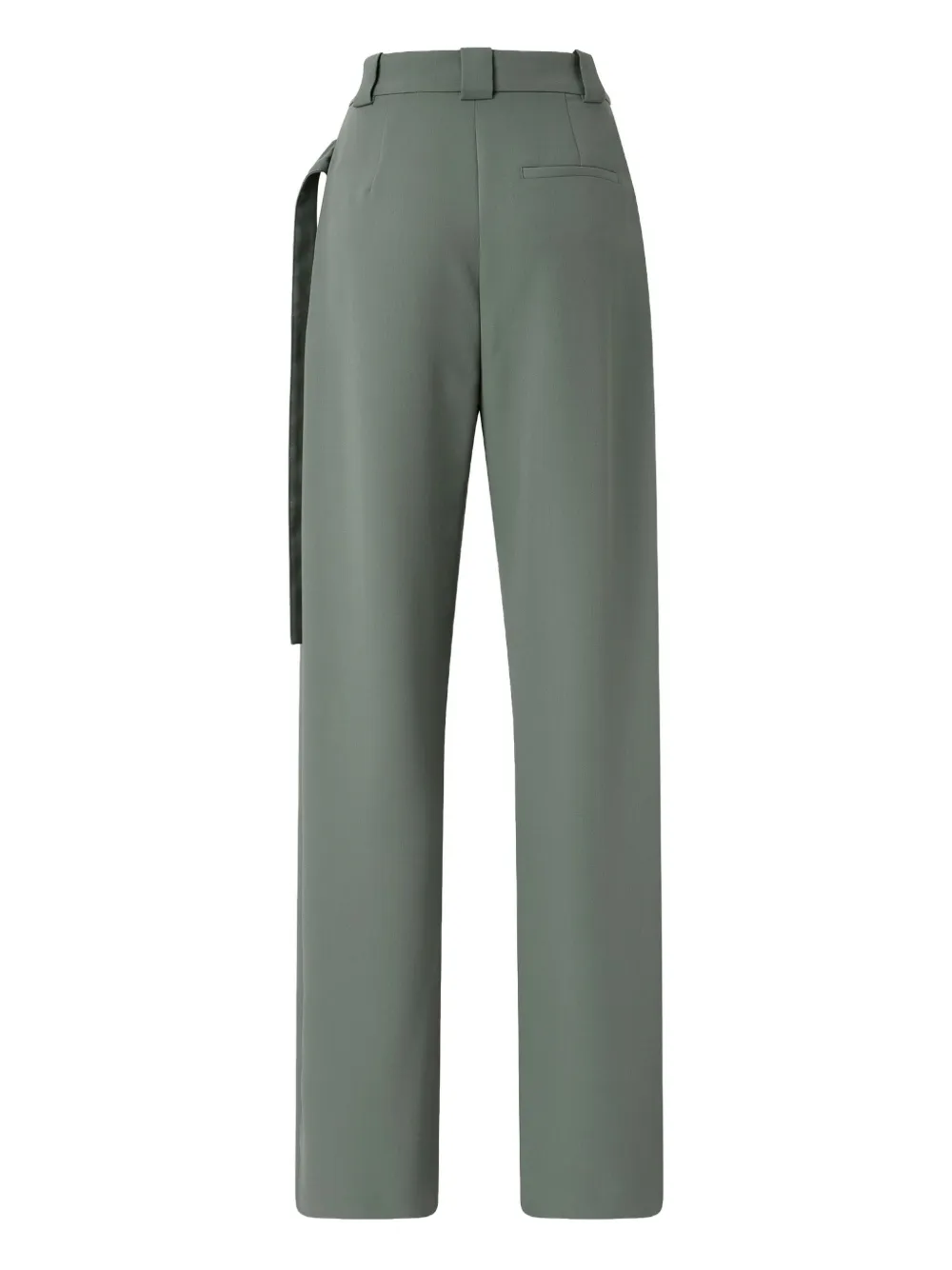 PINKO Geplooide broek met gewikkeld effect - Groen