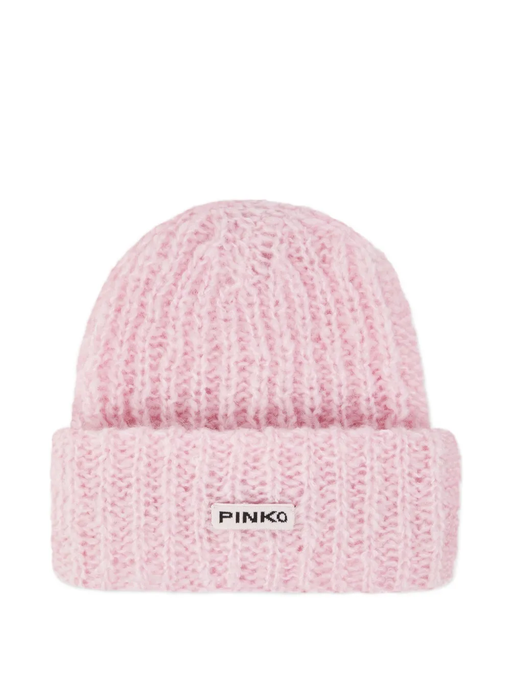 PINKO Ribgebreide muts Roze