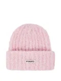 PINKO ribbed-knit beanie