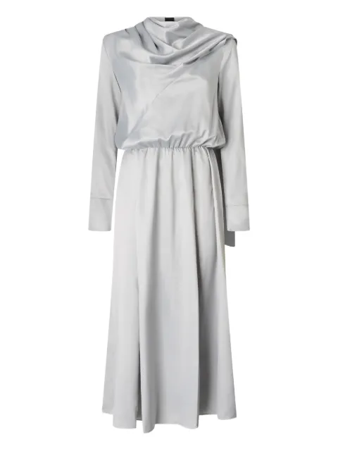 PINKO draped satin midi dress