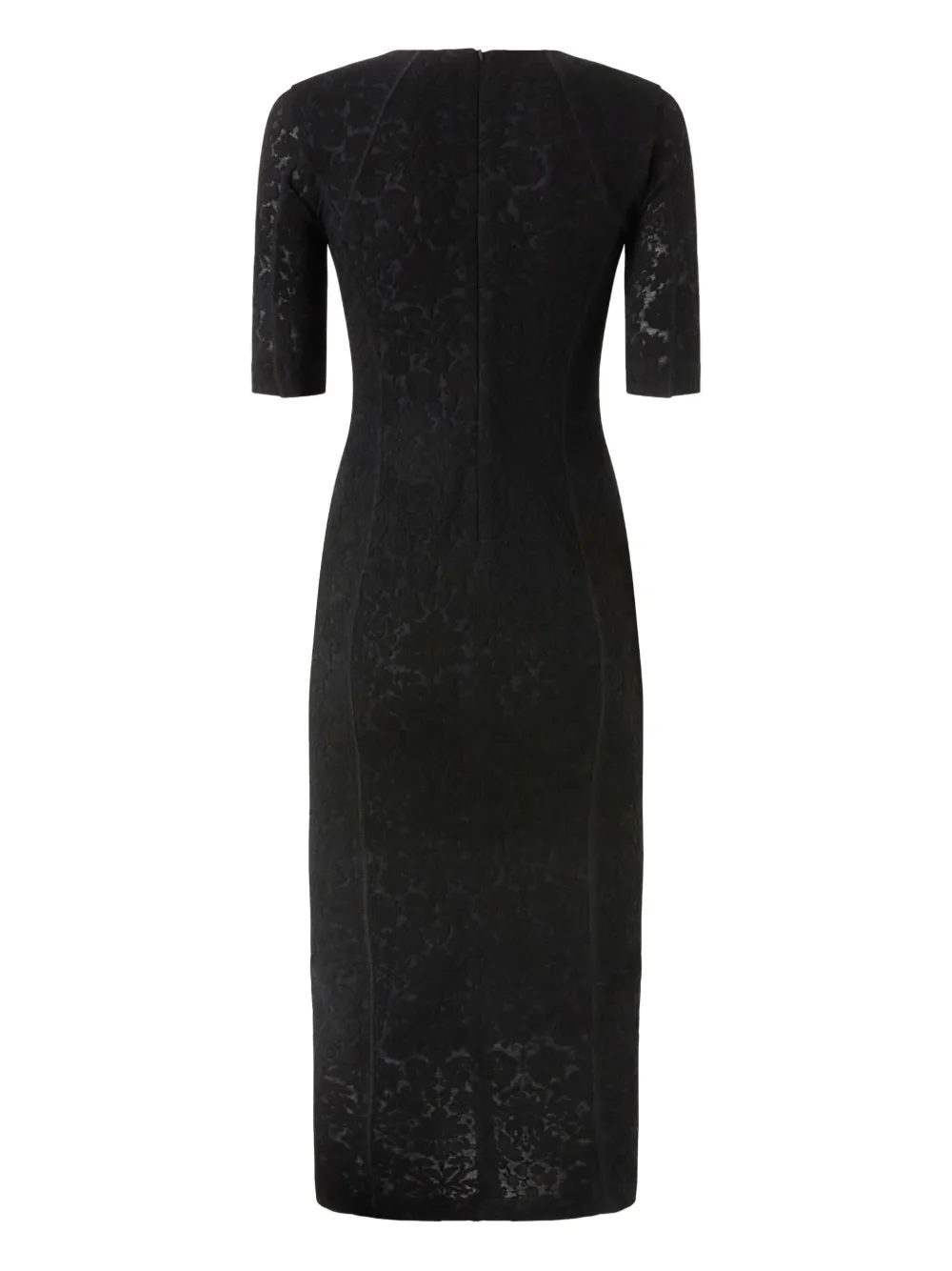 PINKO Arame crew-neck midi dress - Zwart