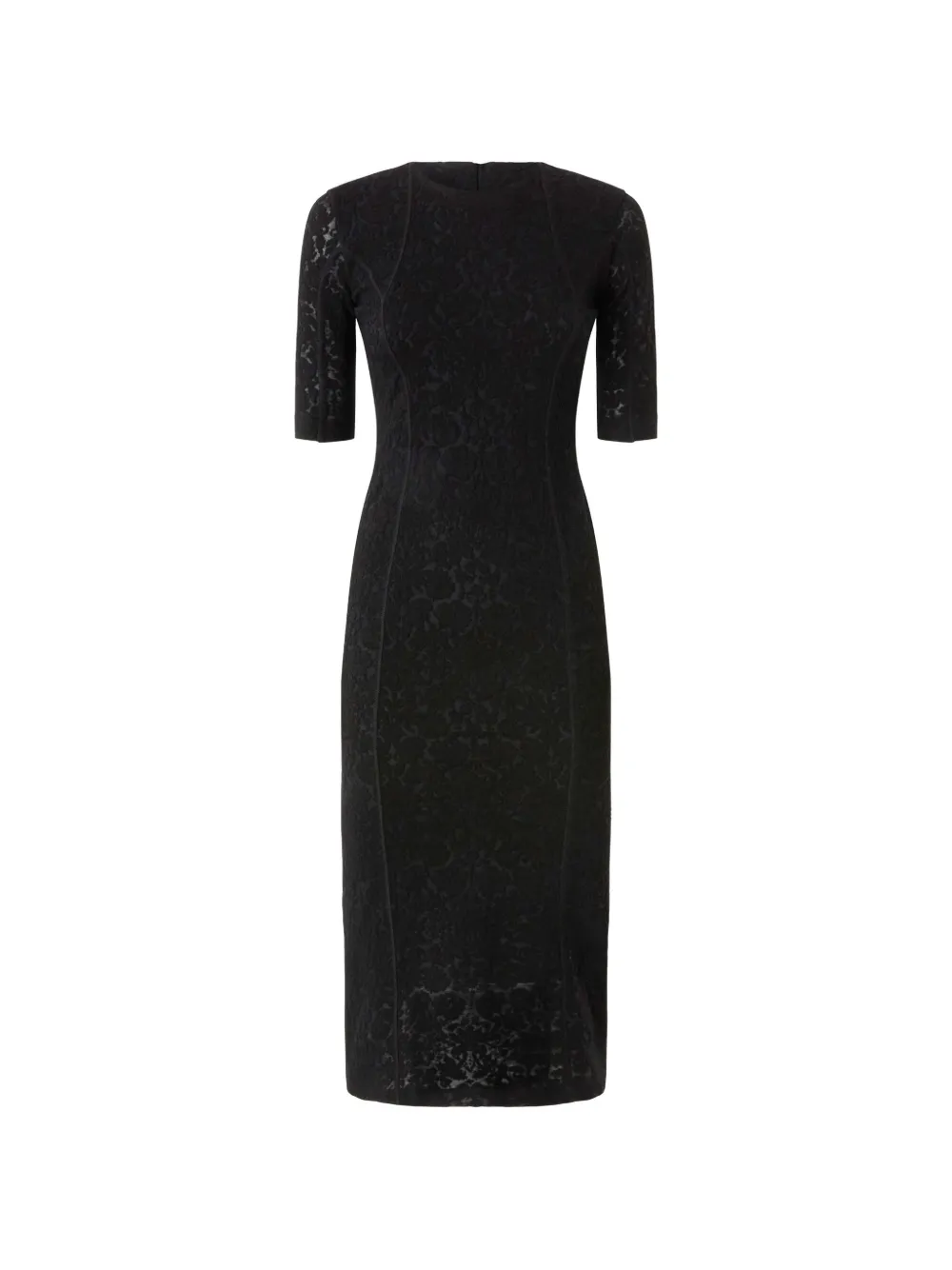 PINKO Arame midi-jurk met ronde hals Zwart