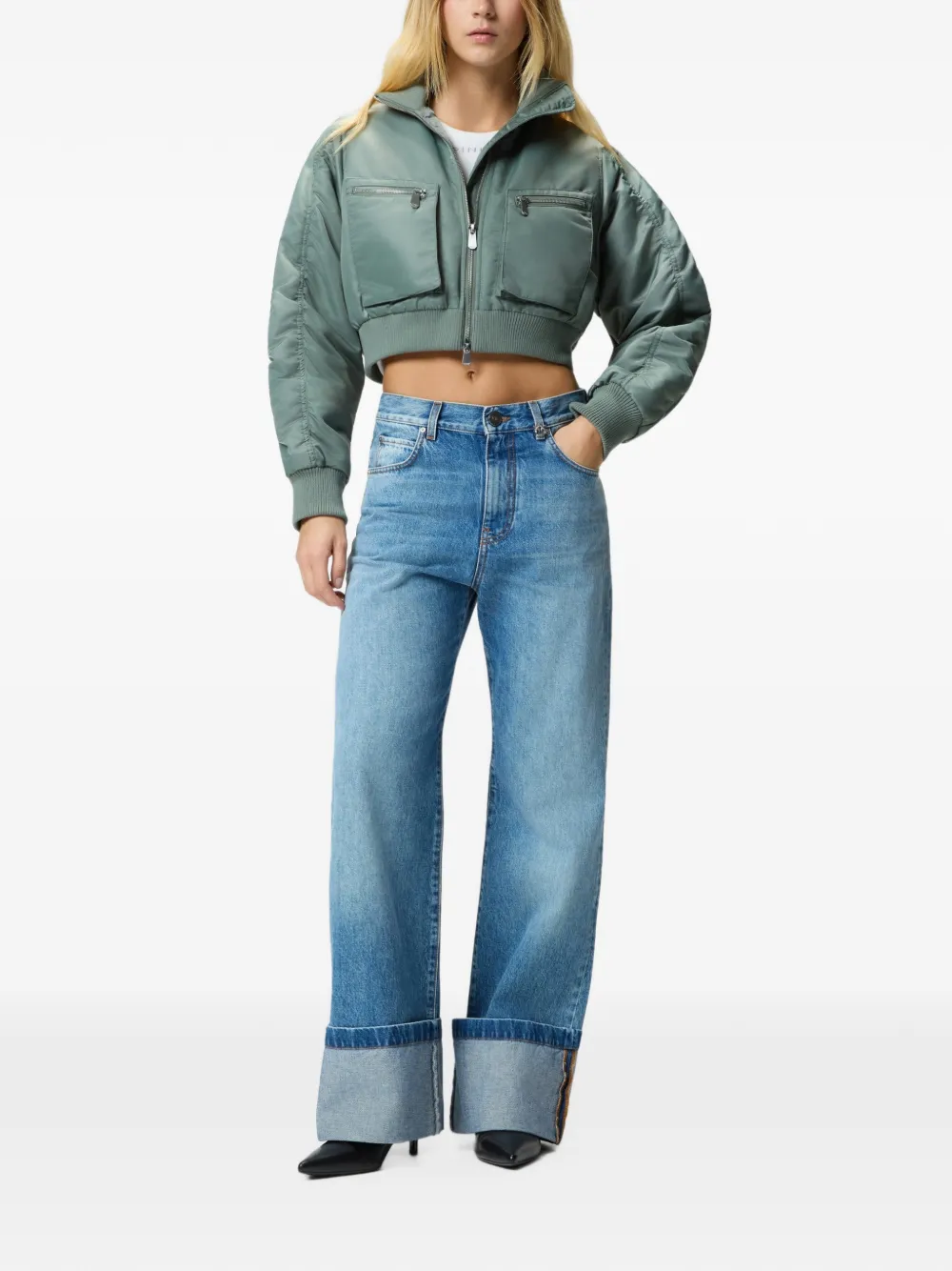 PINKO Jack met hoge hals Groen