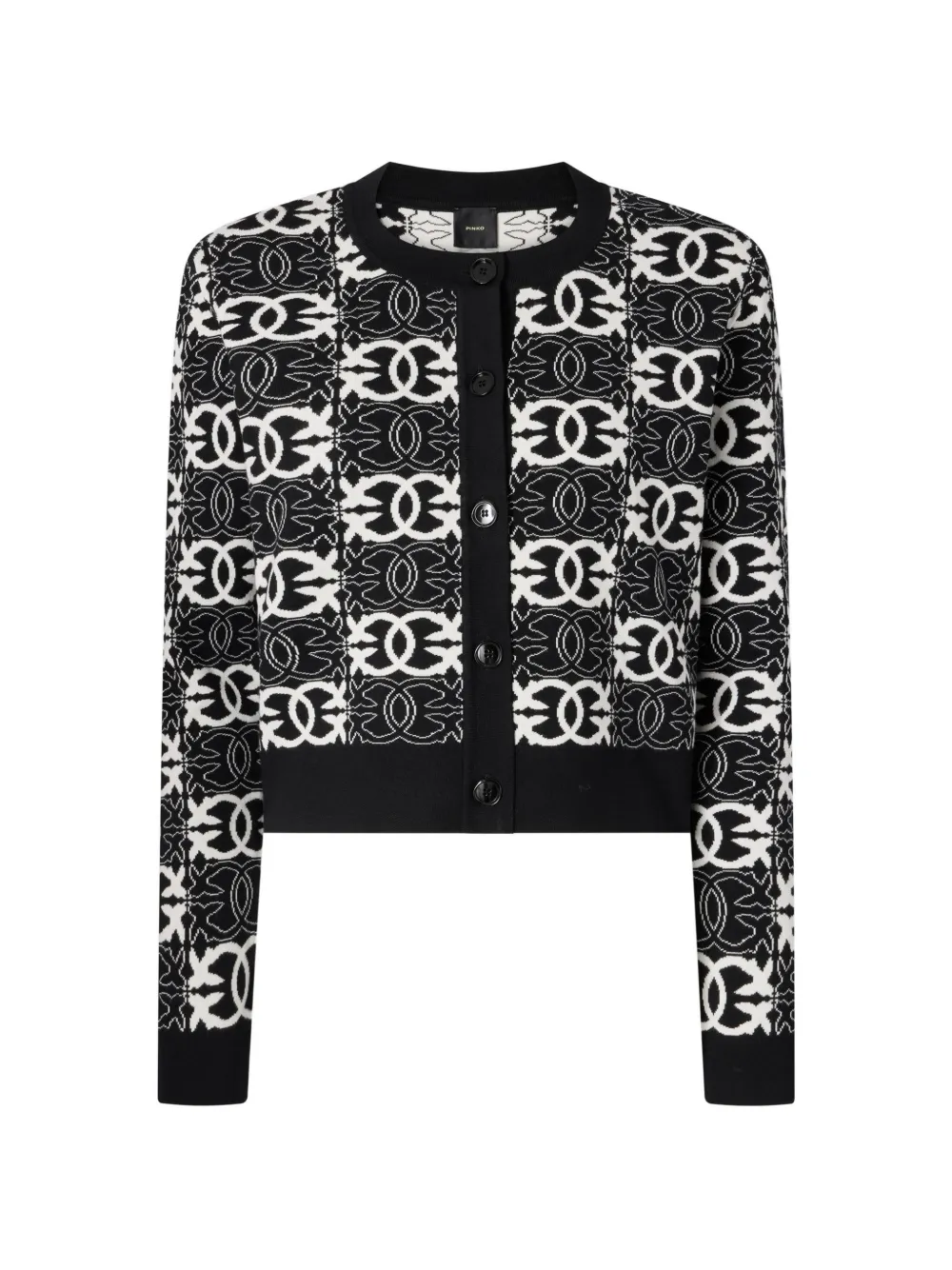 PINKO pattern cardigan - Nero