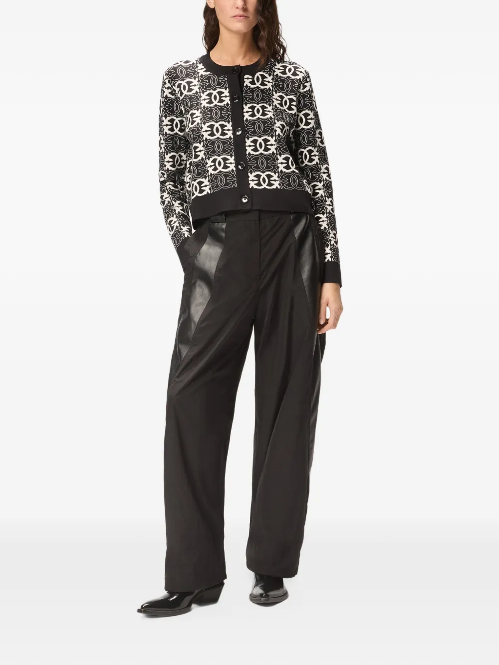 PINKO Vest met patroon Zwart