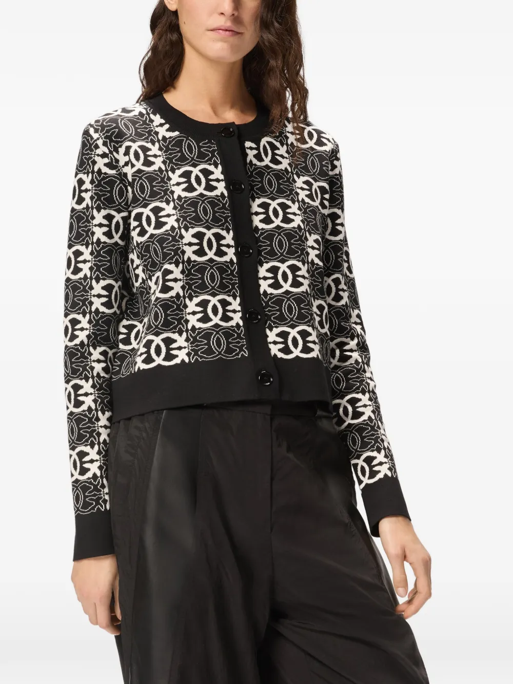 PINKO Vest met patroon Zwart