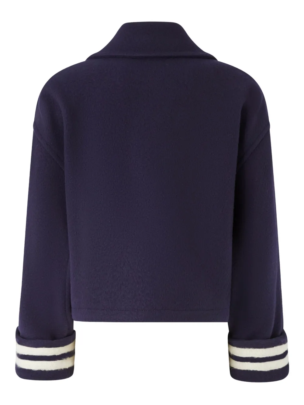Pinko Long-sleeved Casual Jacket In Blue
