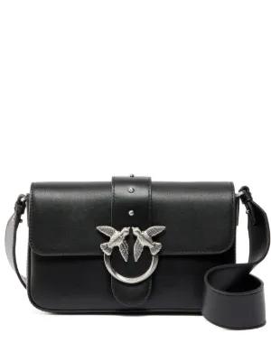 PINKO レザーショルダーバッグ | ブラック | FARFETCH JP