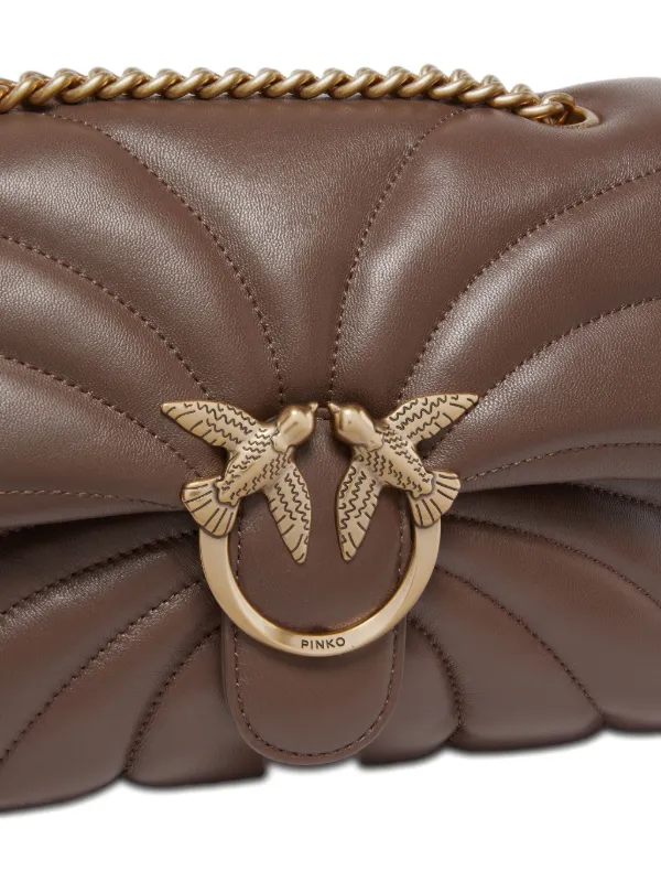 chococoღ 様　❺40包　⑥30包 パウチ PINKO Quilted Birds Shoulder Bag | Brown | FARFETCH