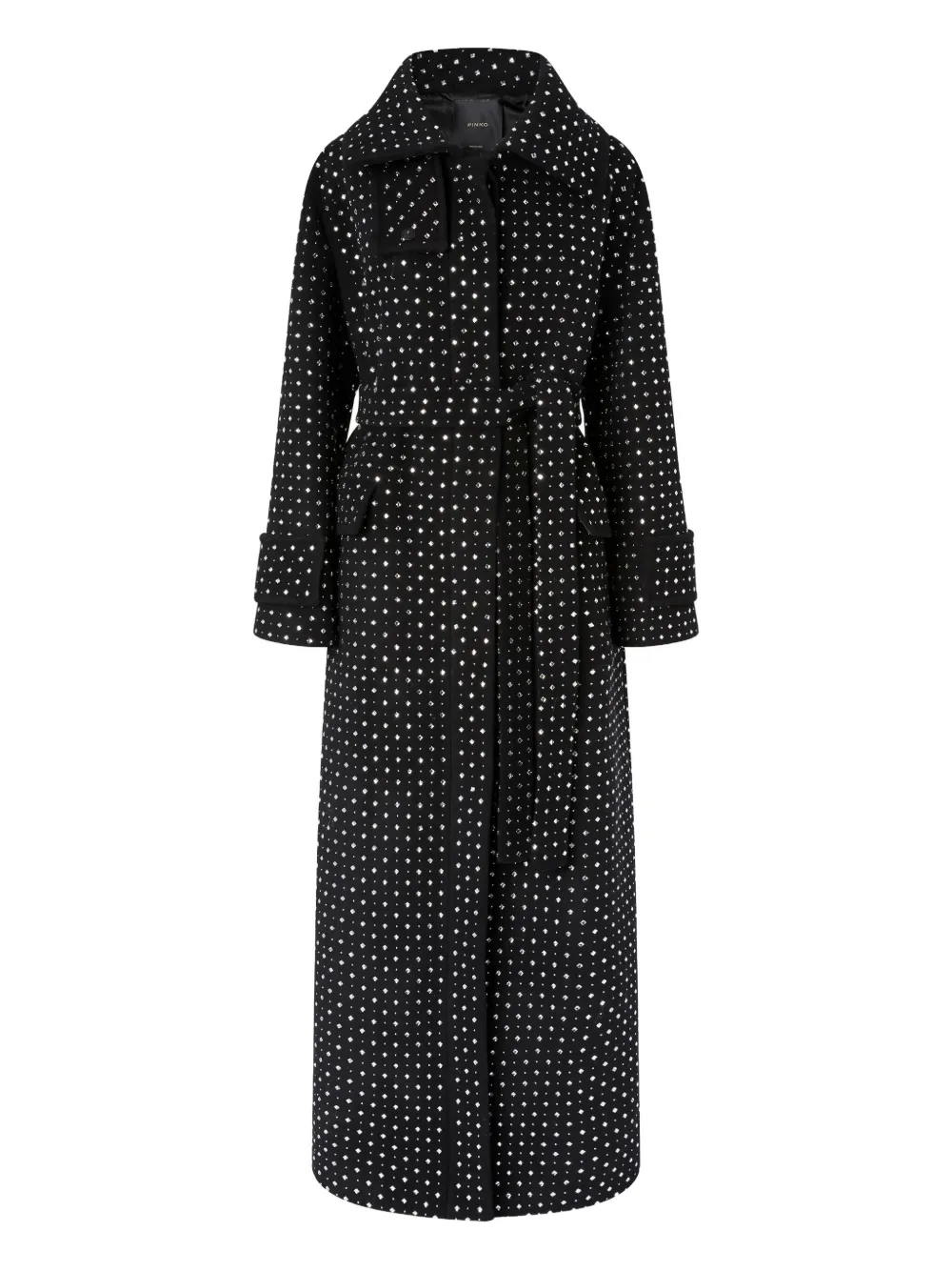 PINKO crystal-embellished coat | Black | Image 1