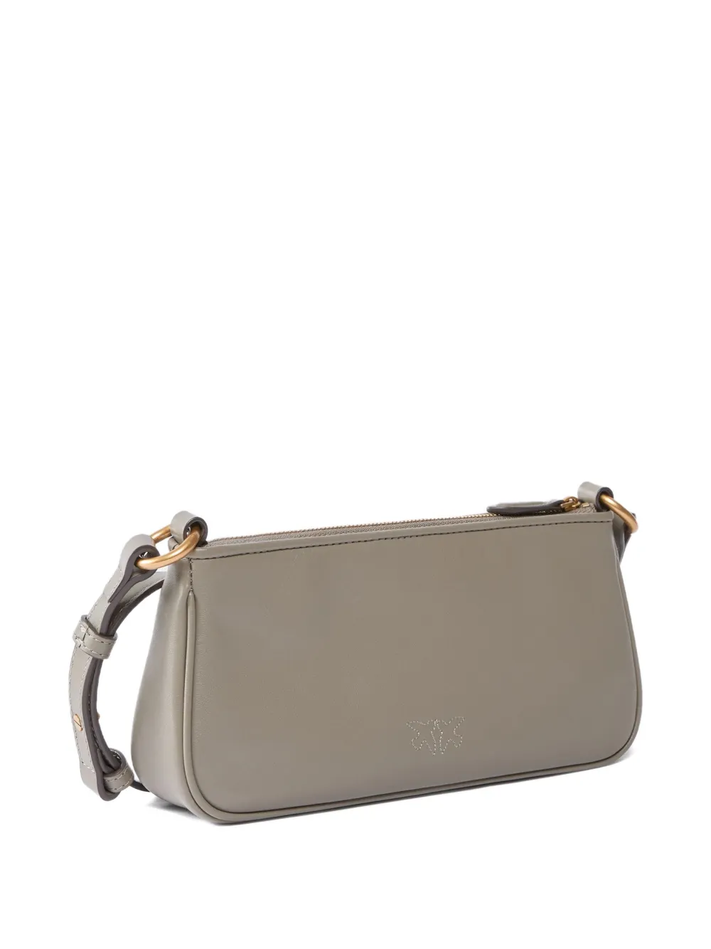 PINKO Leren shopper Grijs
