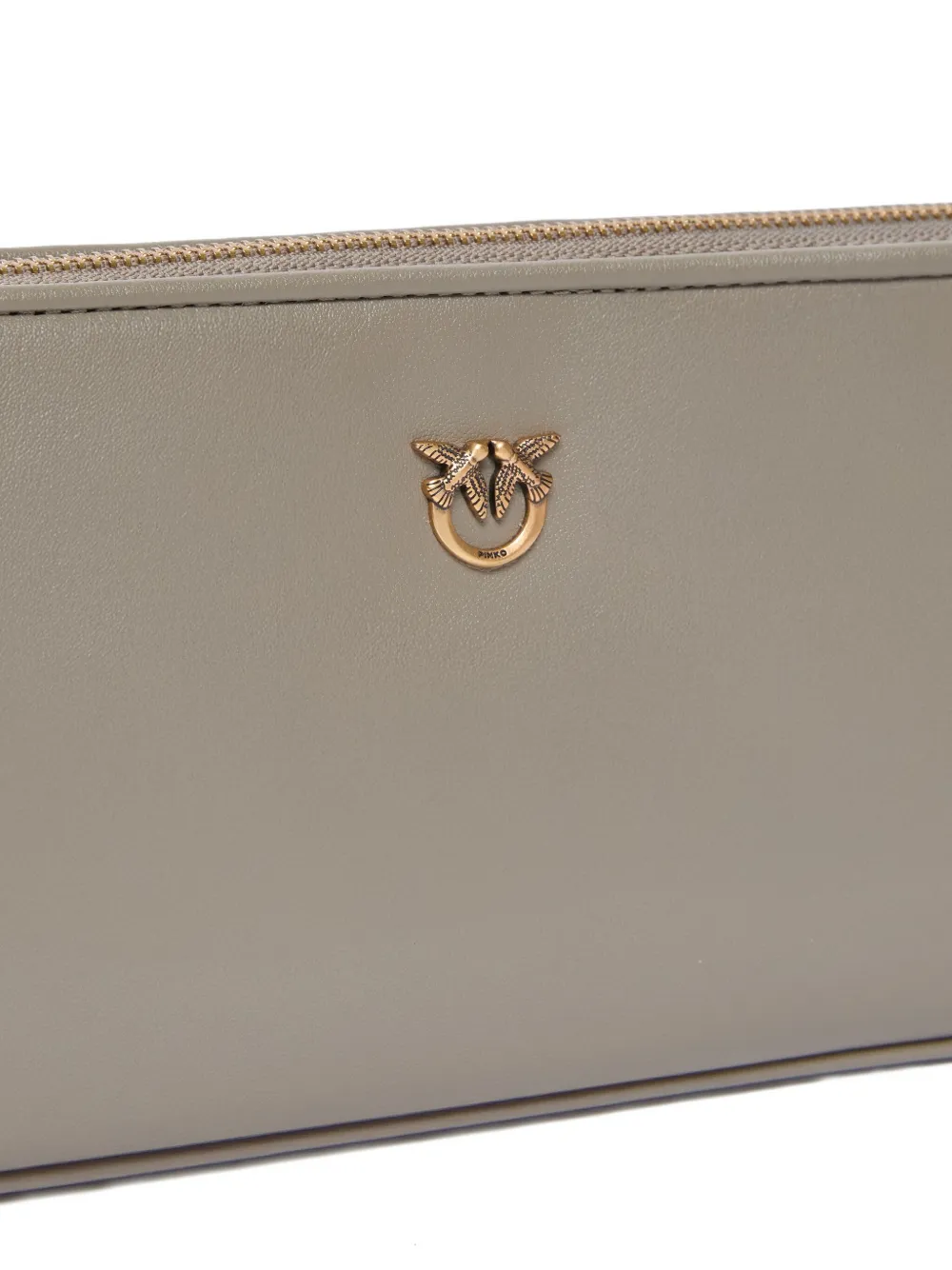 PINKO Leren shopper Grijs