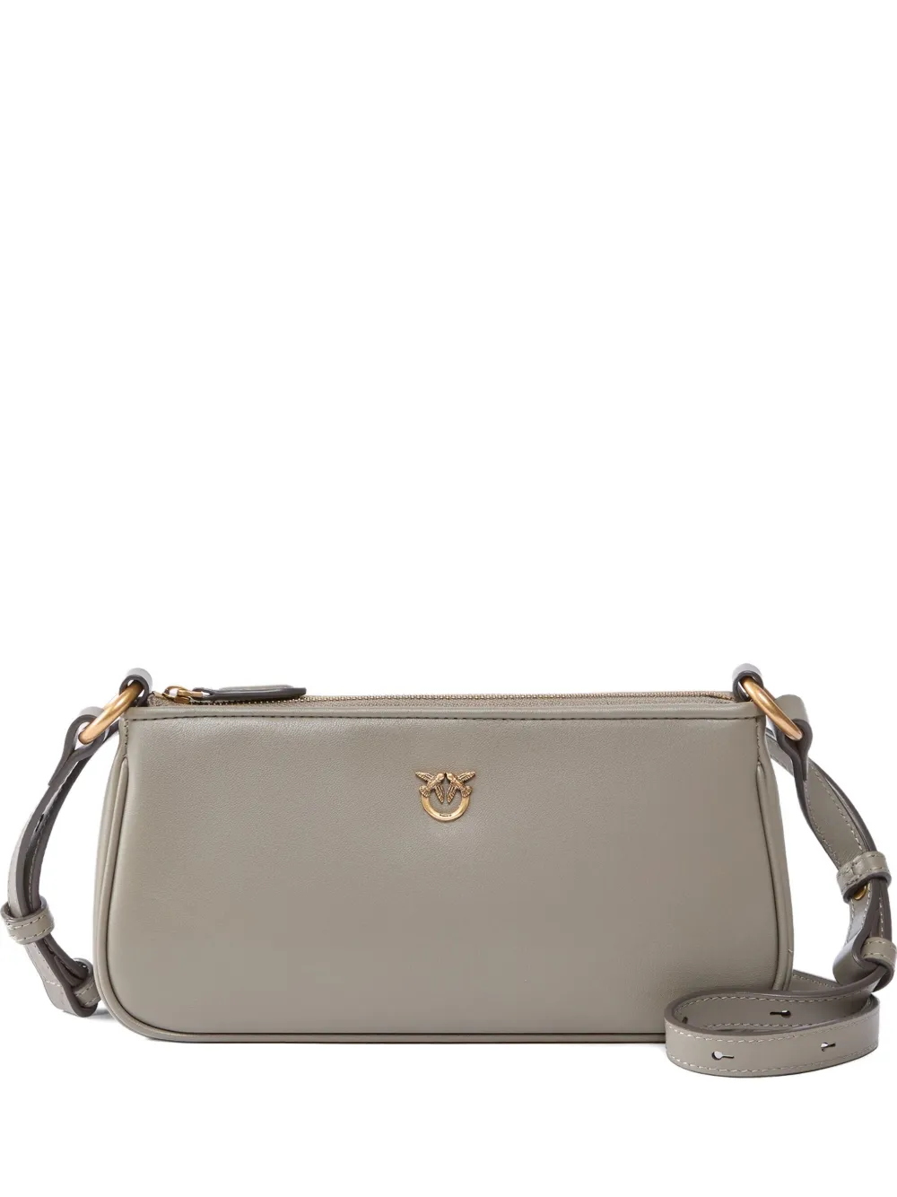 PINKO Leren shopper Grijs