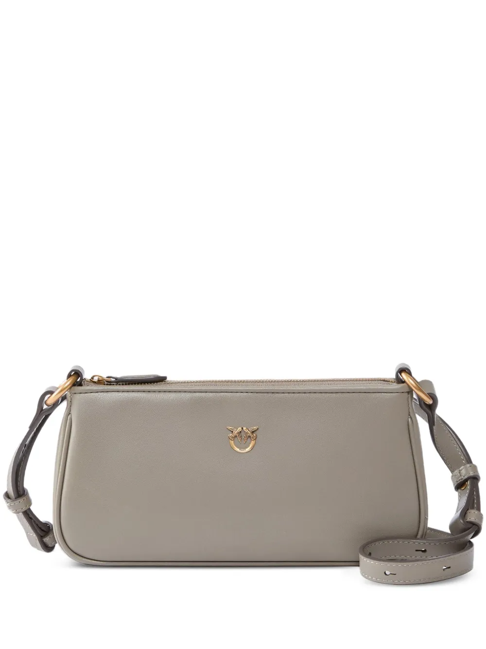 PINKO zip-fastening leather mini bag - Grigio