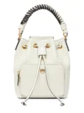 PINKO braided-handle bucket bag - White