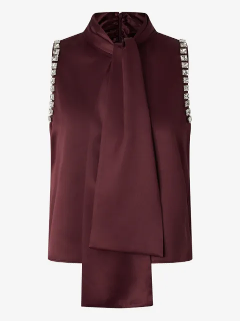 PINKO tie-neck satin blouse